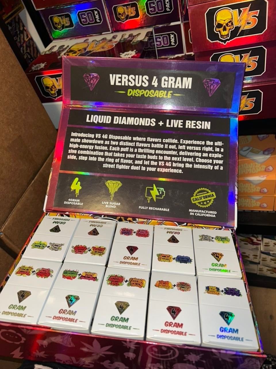 VERSUS 4GRAM DISPOSABLE LIQIUD DIAMOND + LIVE RESIN - Image 3