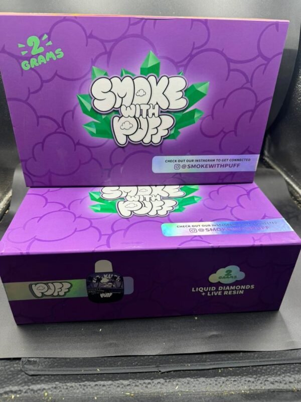 SMOKE WITH PUFF 2G DISPOSABLE LIQIUD DIAMONDS + LIVE RESIN - Image 2