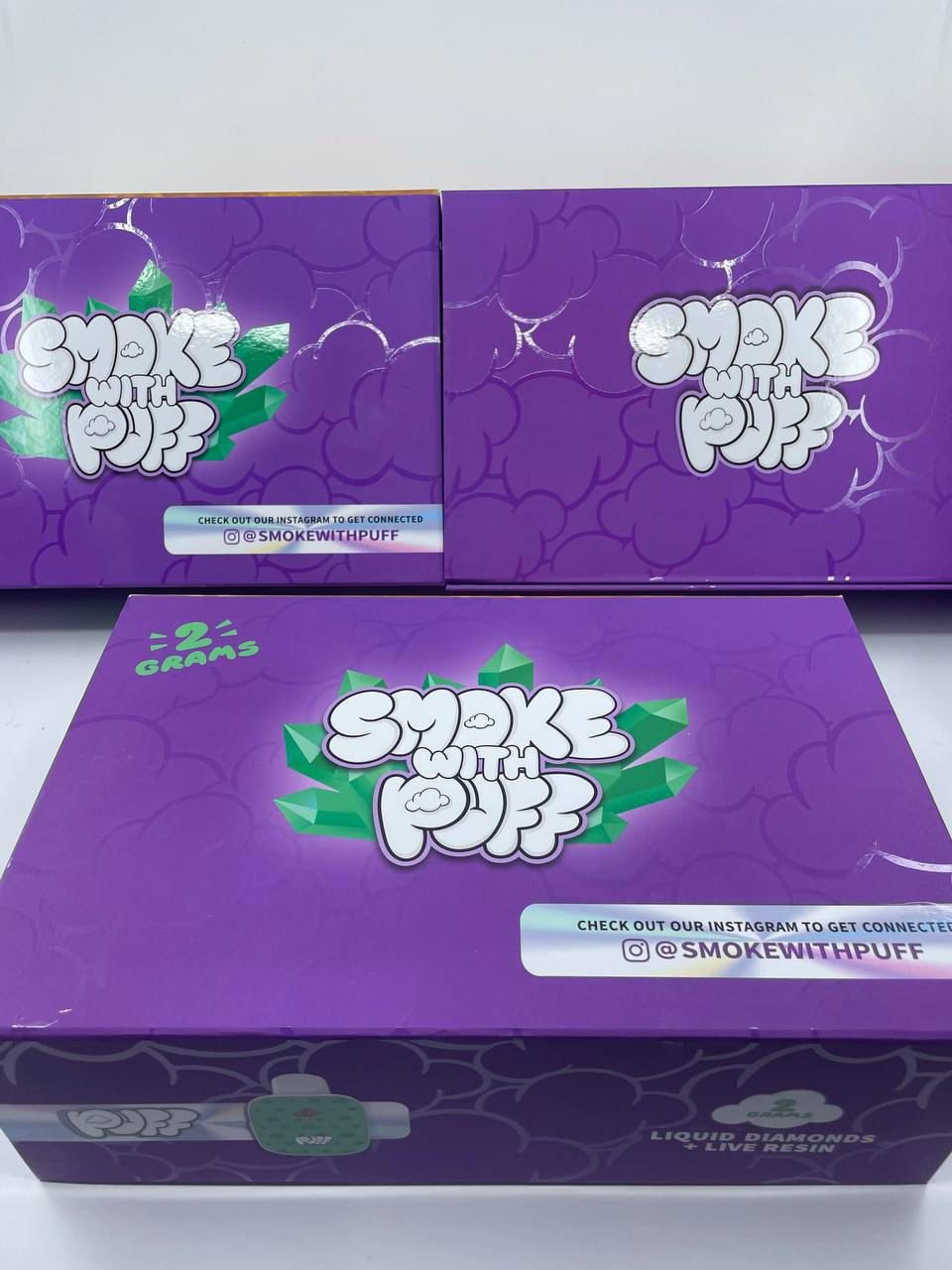 SMOKE WITH PUFF 2G DISPOSABLE LIQIUD DIAMONDS + LIVE RESIN - Image 3