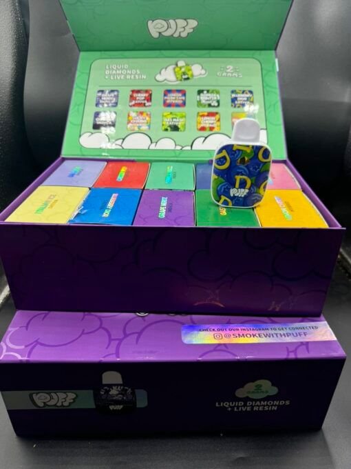 SMOKE WITH PUFF 2G DISPOSABLE LIQIUD DIAMONDS + LIVE RESIN