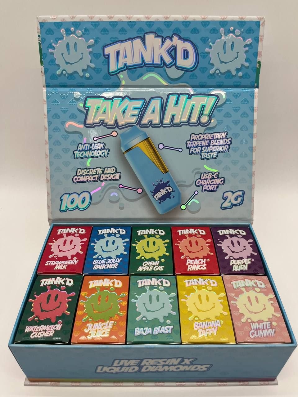 TANK'D 2G DISPOSABLE LIVE RESIN X LIQIUD DIAMONDS - Image 4
