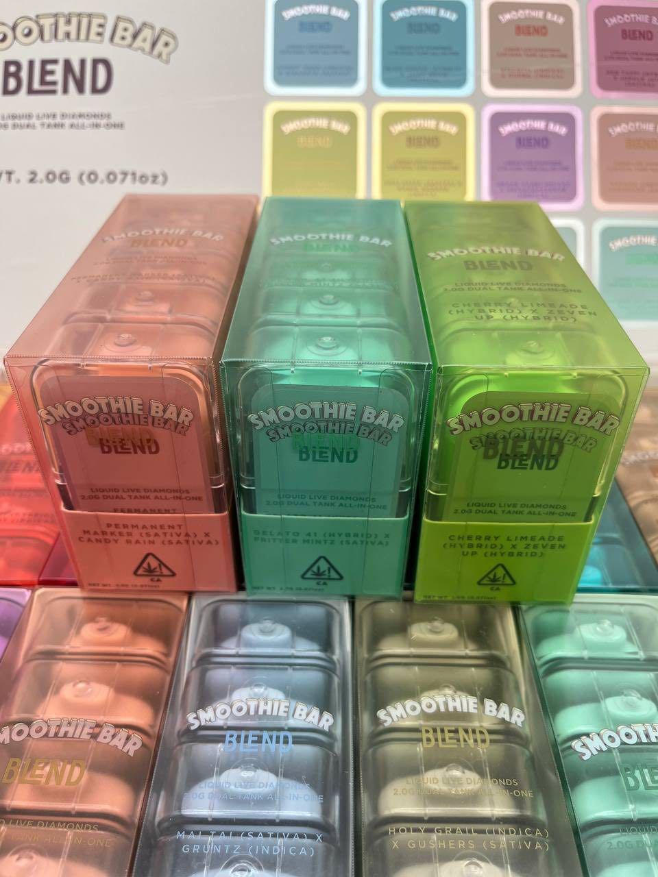SMOOTHIE BAR 2G DISPOSABLE LIQUID LIVE DIAMONDS DUAL TANK - Image 5
