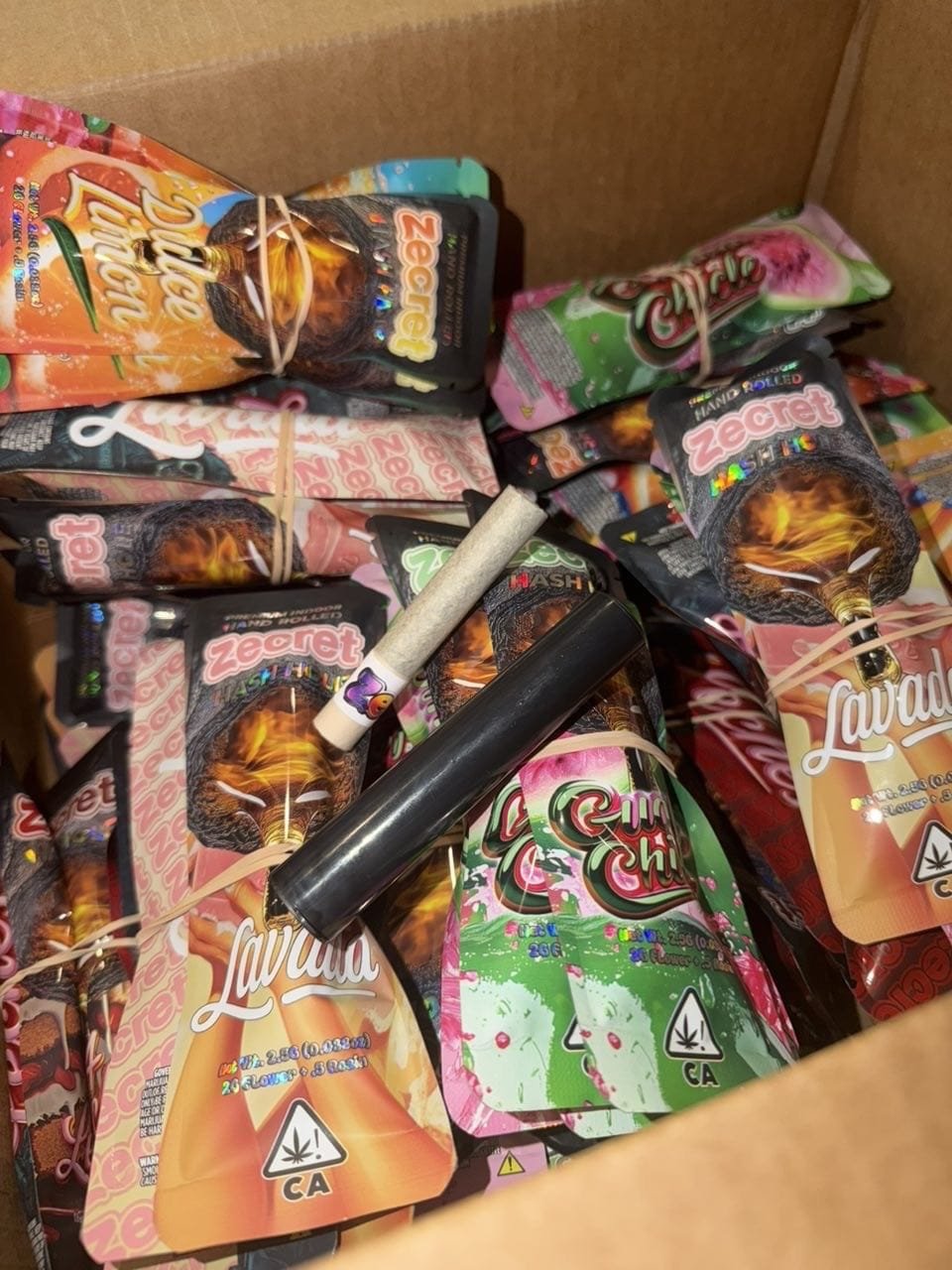 zecret hash hole pre roll, hash hole pre roll, hash hole joint, rosin infused pre roll, flower and rosin joint