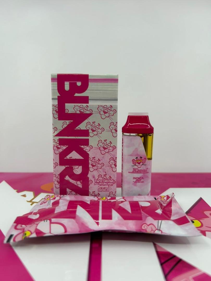 bnlkrz 2g pink panther edition, blnkrz, blnkrz disposable 2 gram, blnkrz cart, blnkrz disposable